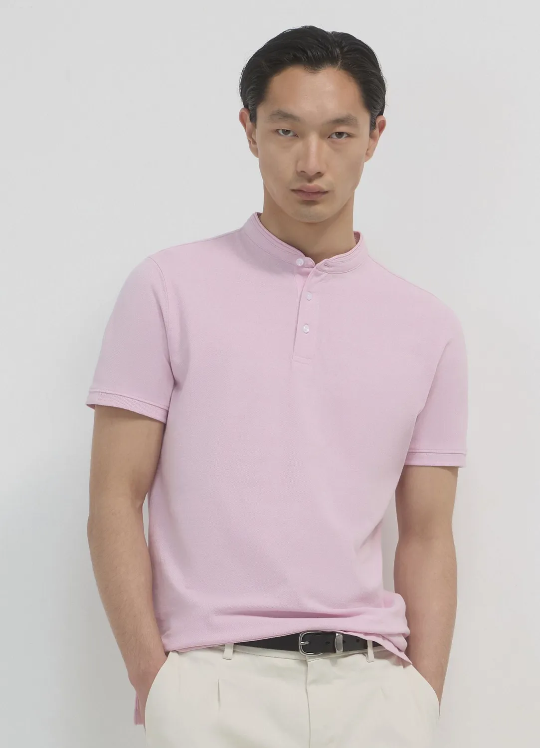 Calliope t-shirt coréen homme manches courtes coton uni