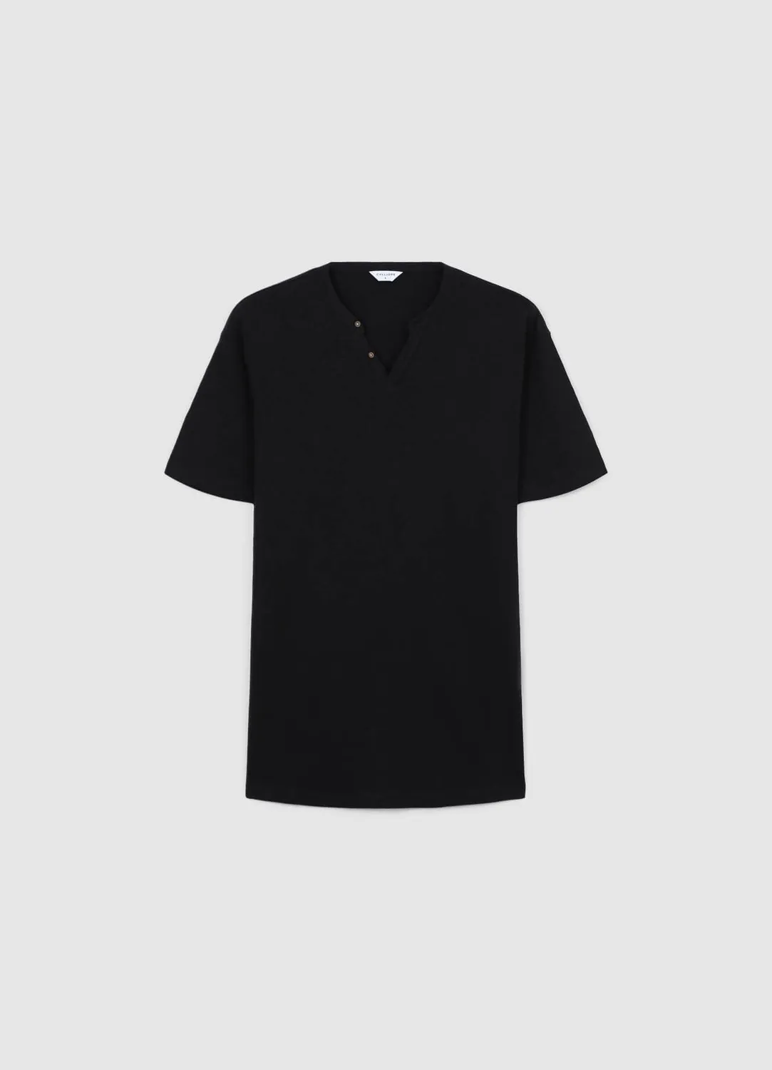 Calliope t-shirt serafino coton uni homme manches courtes