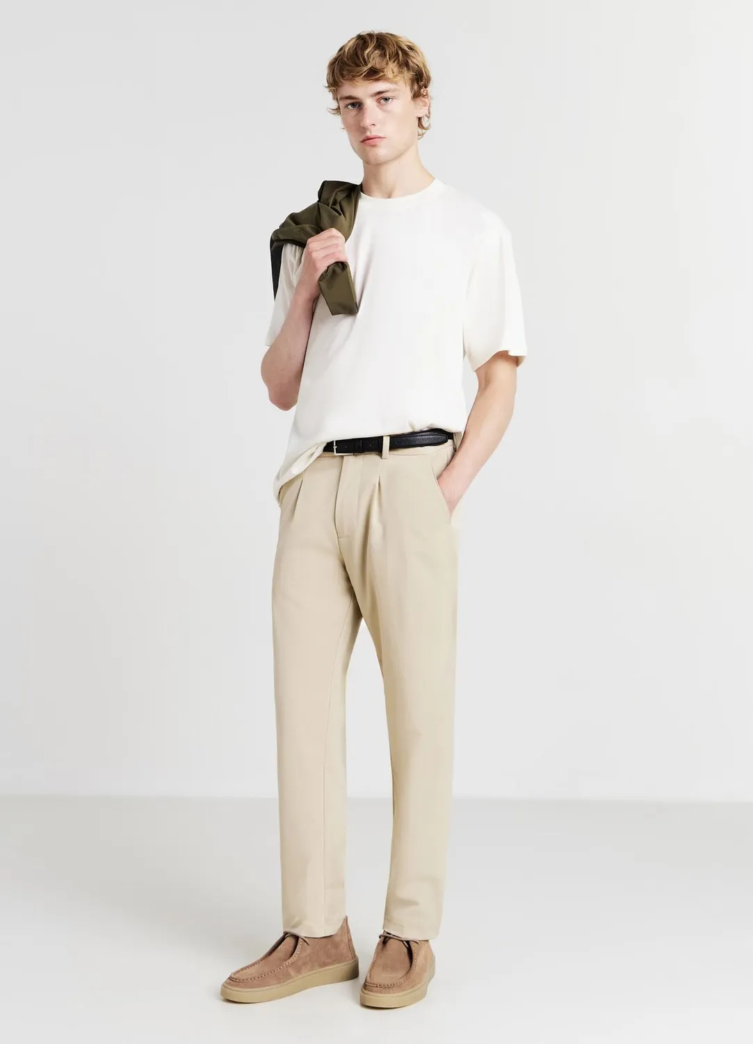 Calliope Pantalon à pinces pantalon homme coupe droite