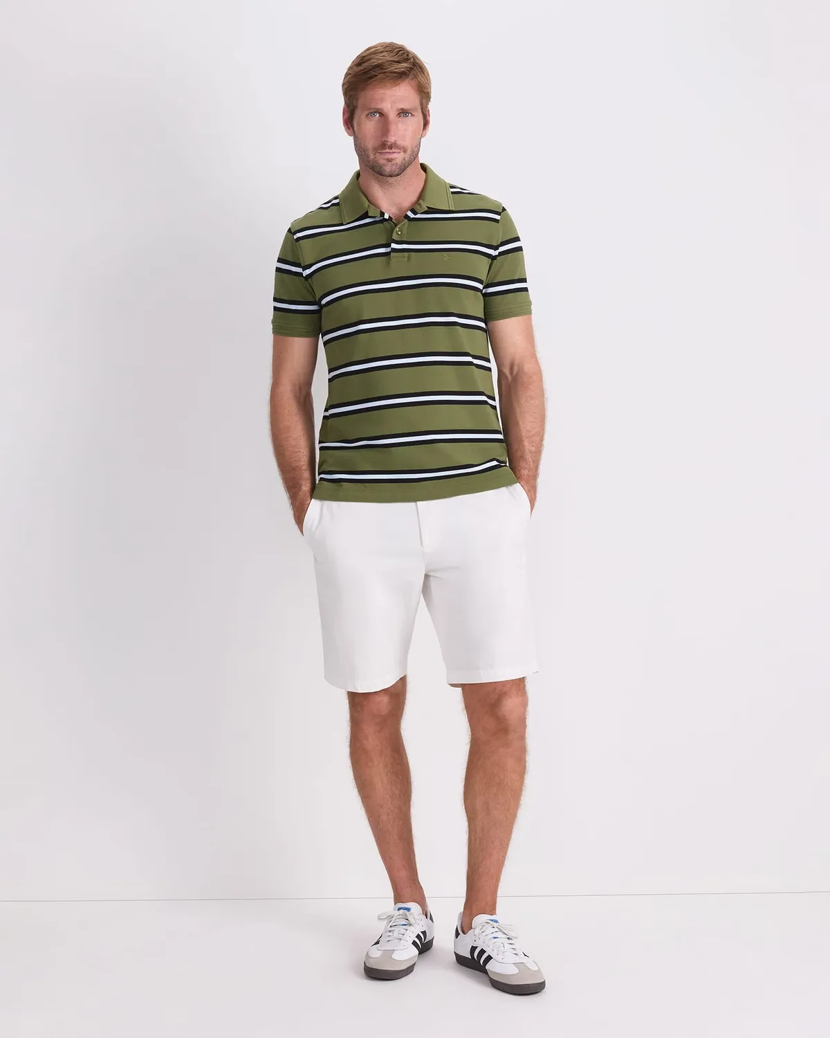 SPORTSCRAFT SC Bold Stripe polo piqué coton rayé homme