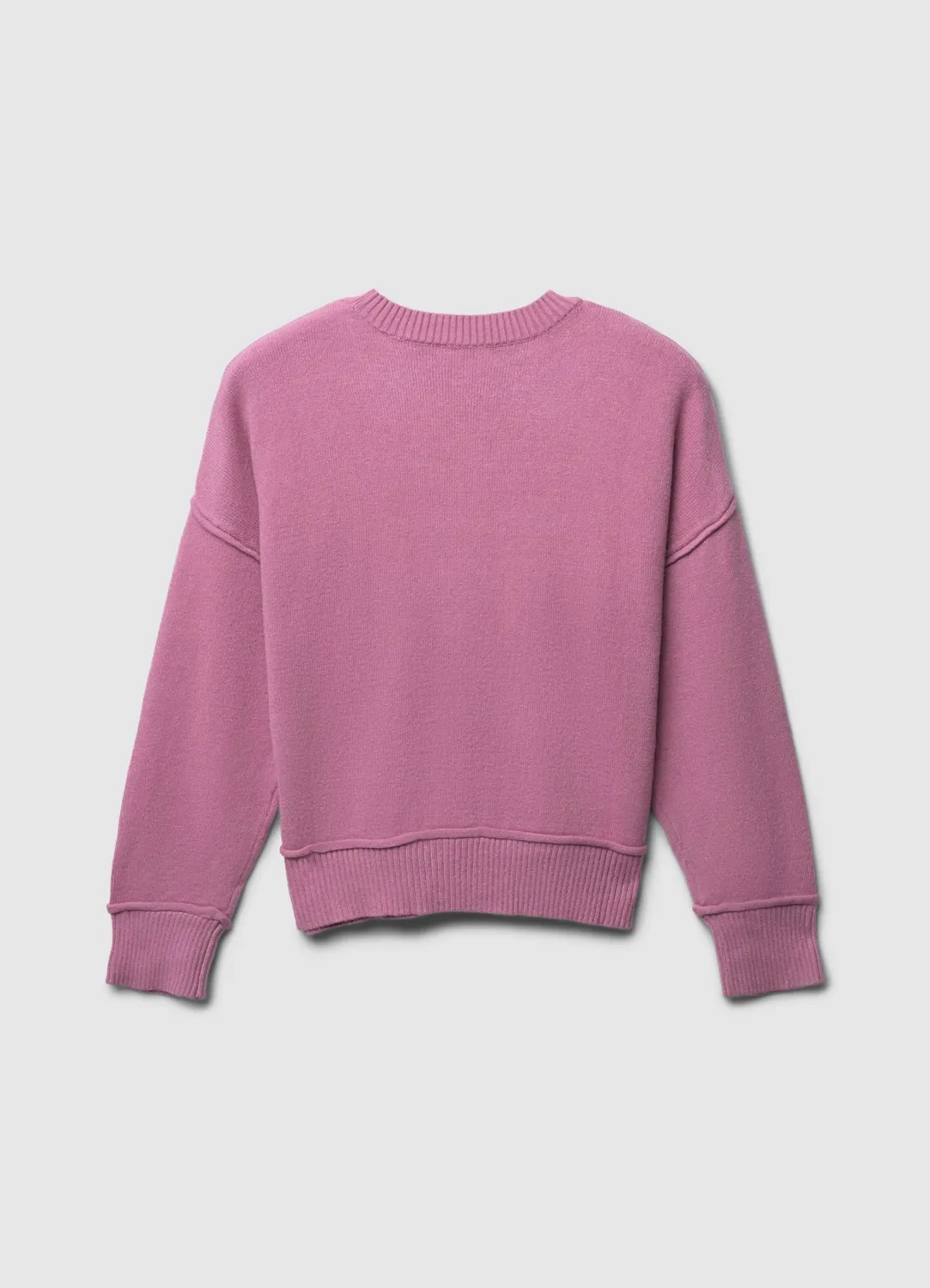 Calliope maille col rond coupe bord franc uni