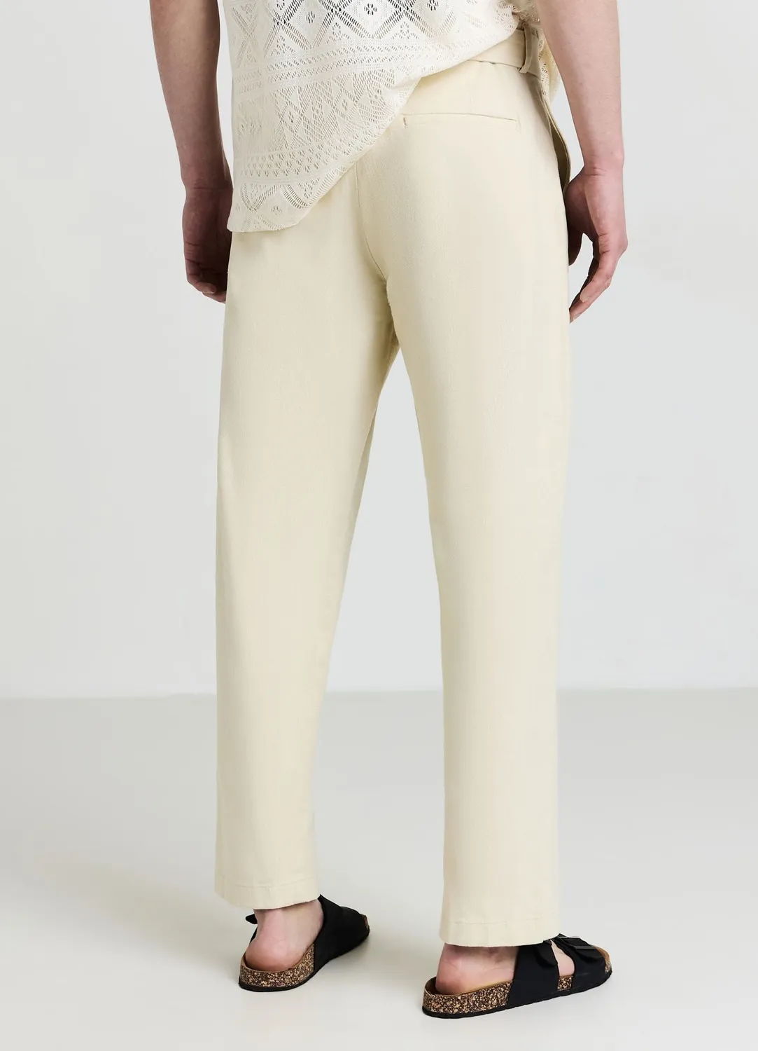 Calliope pantalon large homme ceinture à nouer