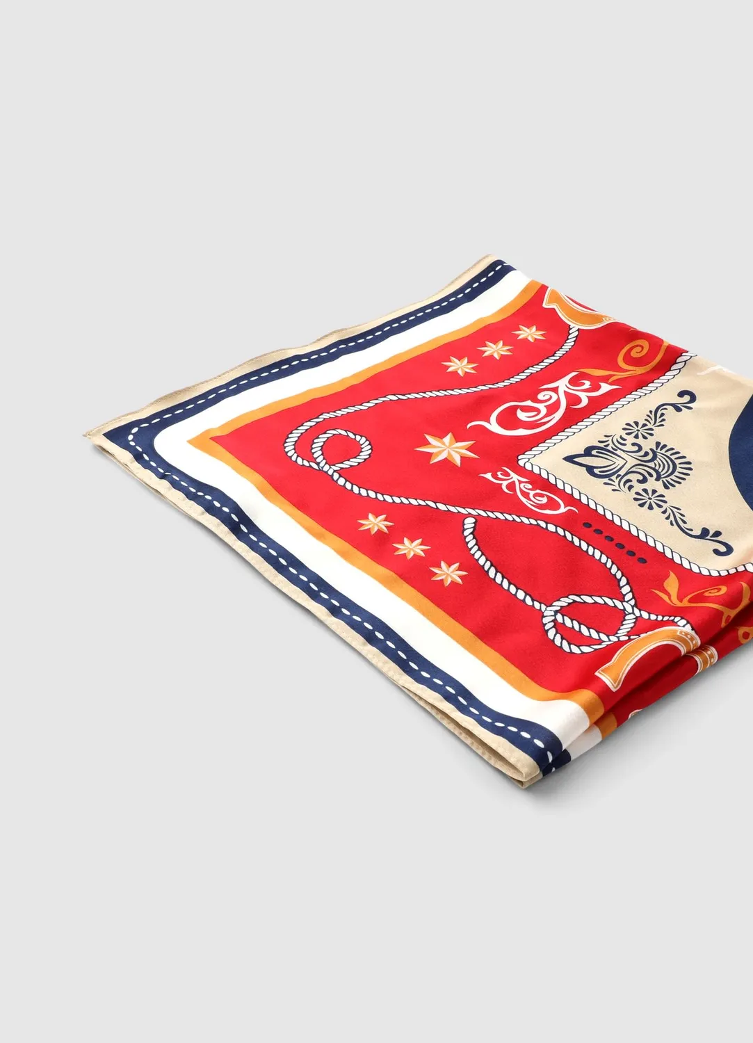 Calliope foulard western homme TU 68x68 imprimé