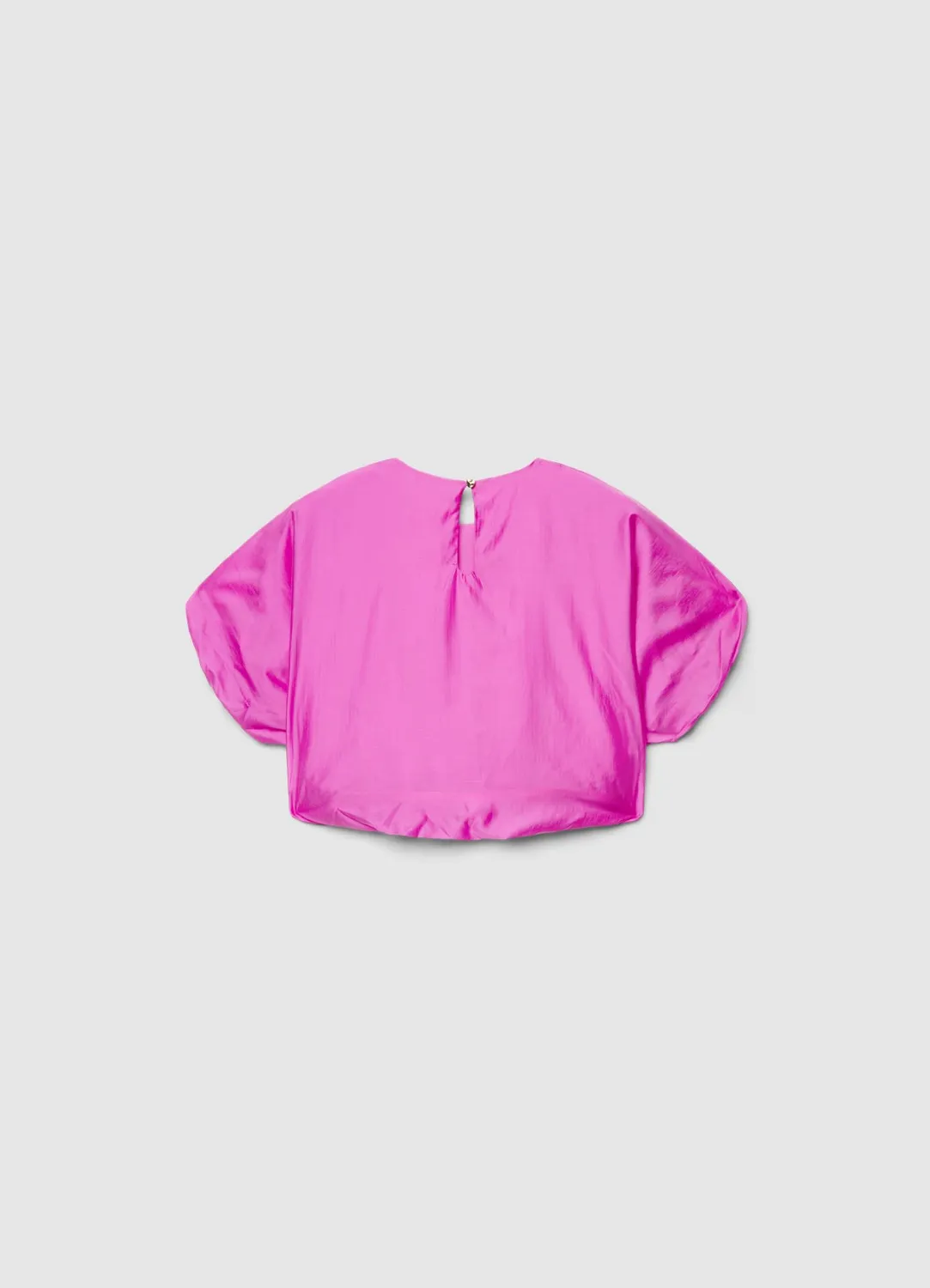 Calliope ballon blouse femme unie manches courtes