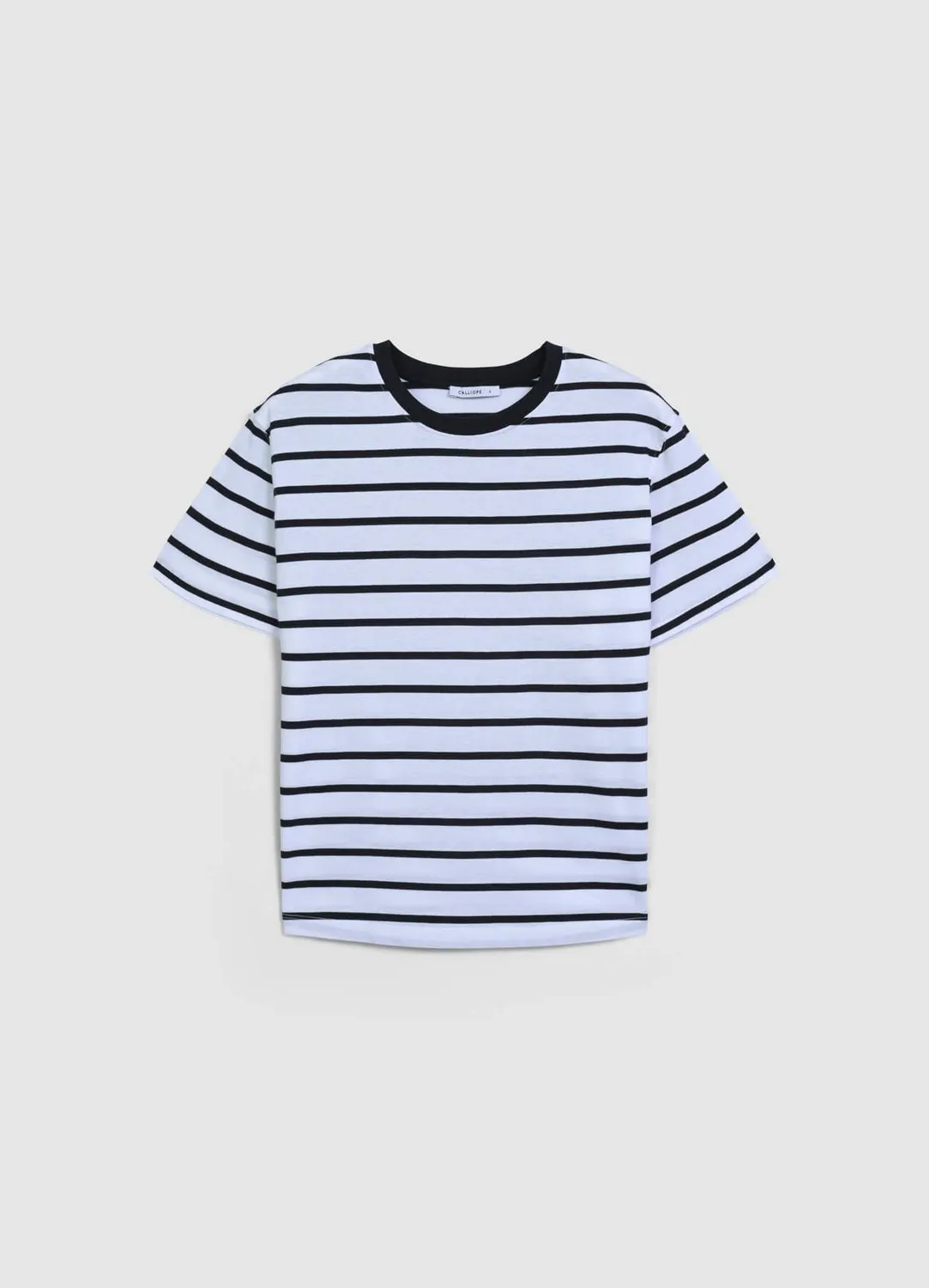 Calliope t-shirt femme rayé coton col rond