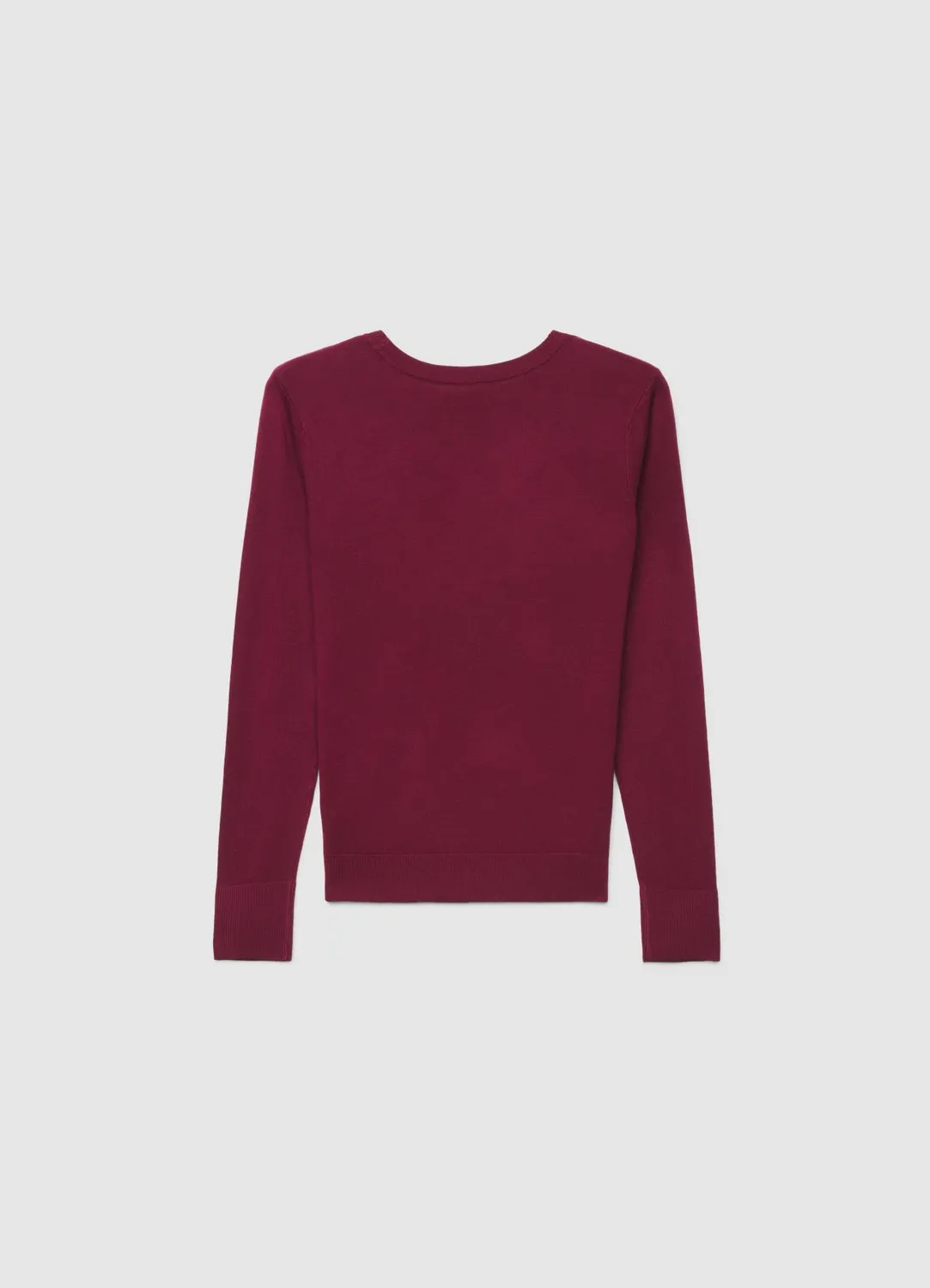 Calliope Pull col rond uni côtelé femme