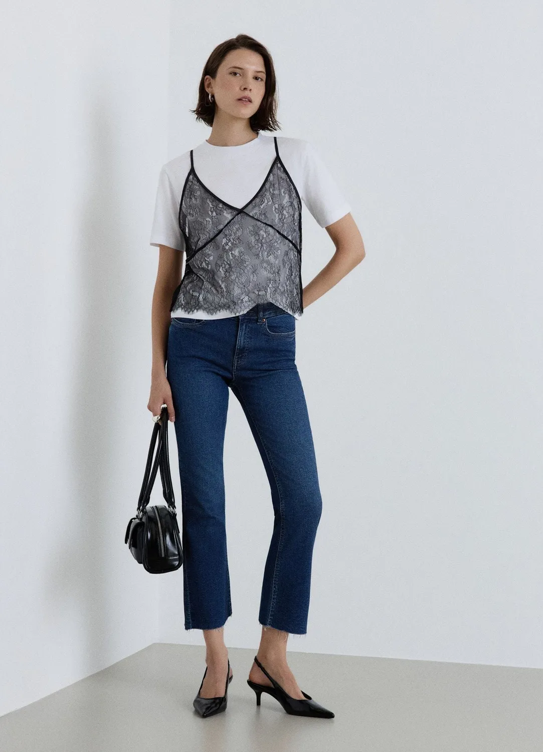 Calliope Jean Crop Flare Femme Taille Moyenne