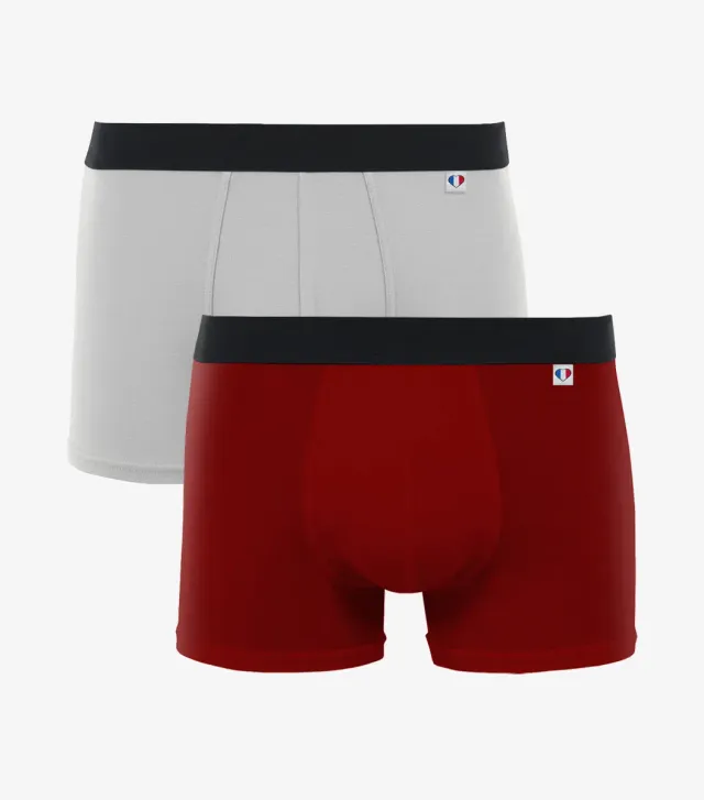 Cocorico Duo boxer homme x2 coton stretch