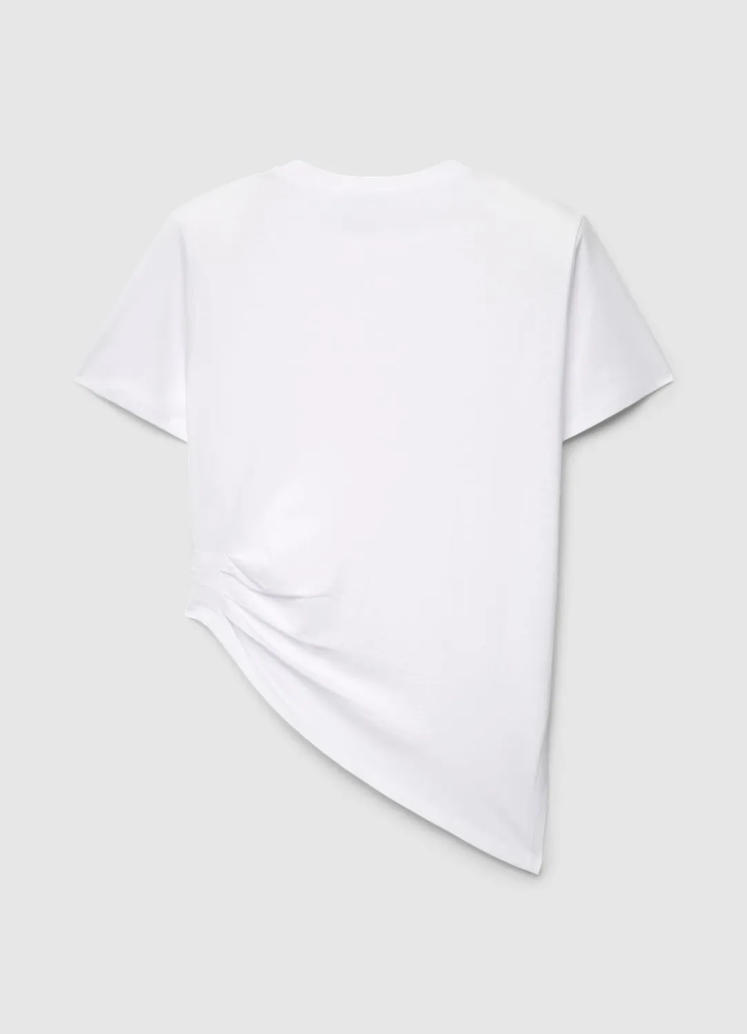 Calliope t-shirt froncé latéral femme asymétrique