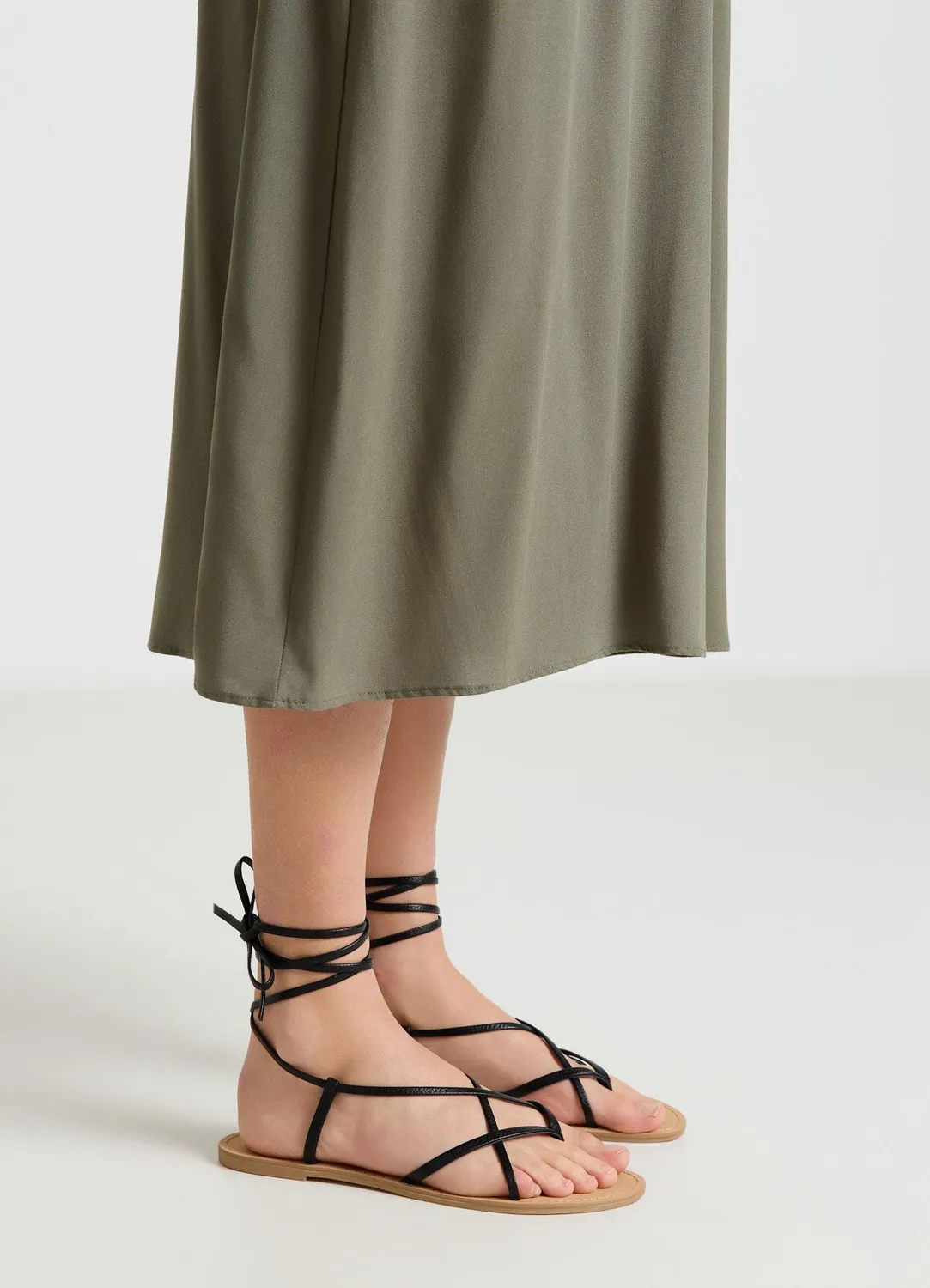 Calliope Sandali flat alla schiava sandales femme lacets
