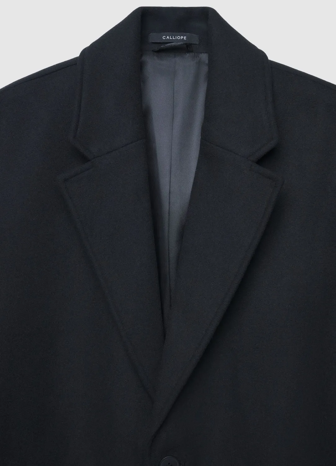 Calliope Atelier manteau homme monopetto revers laine L