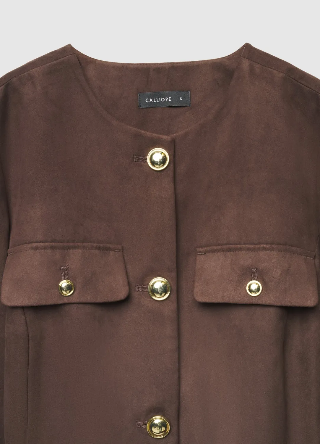 Calliope blouson femme effet suède ceinture