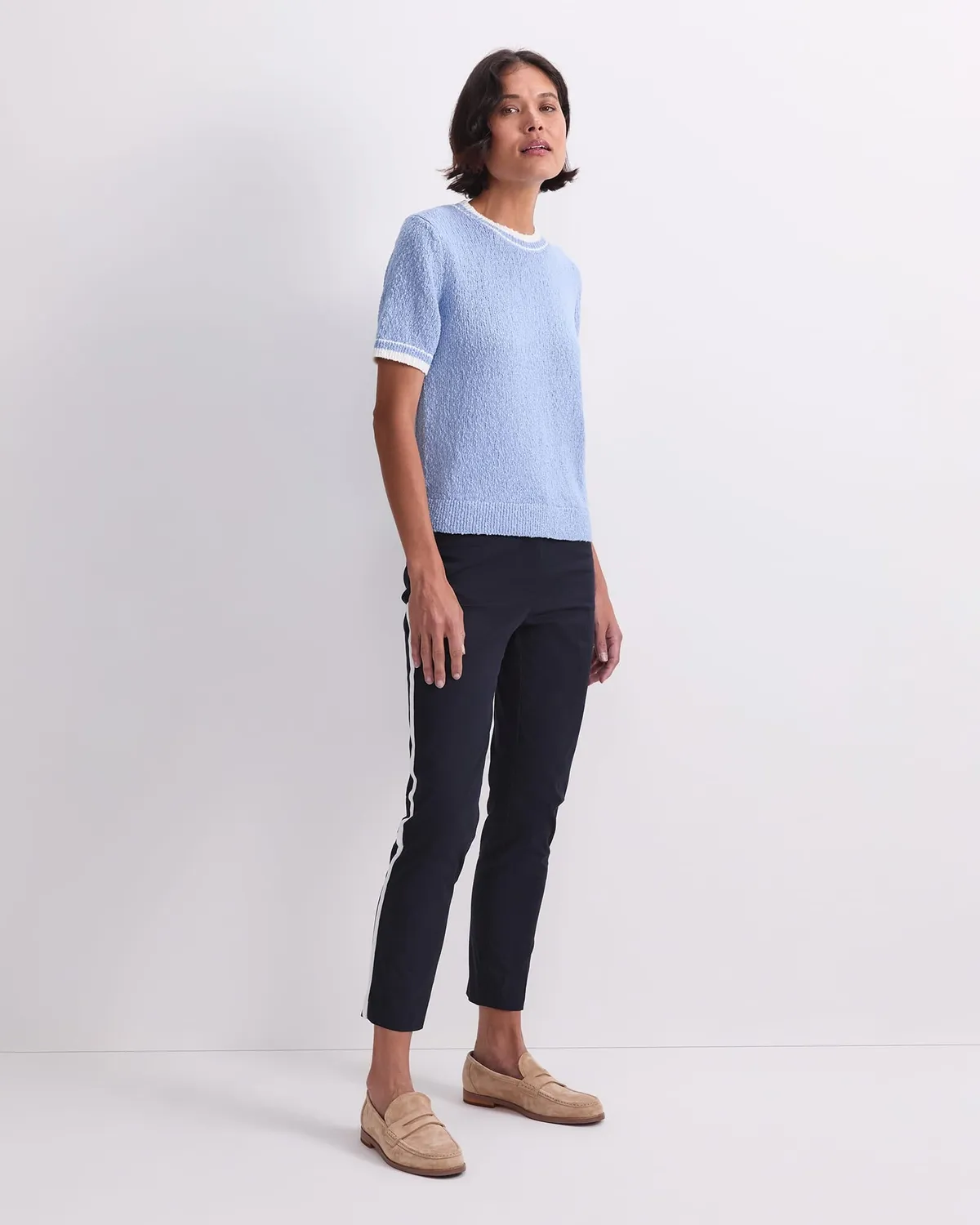 Sportscraft Cotton Crew Neck Knit pull coton femme