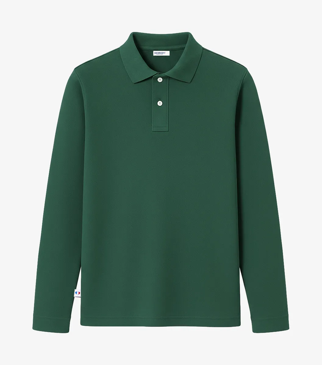 Cocorico Intemporel Sapin polo homme manches longues