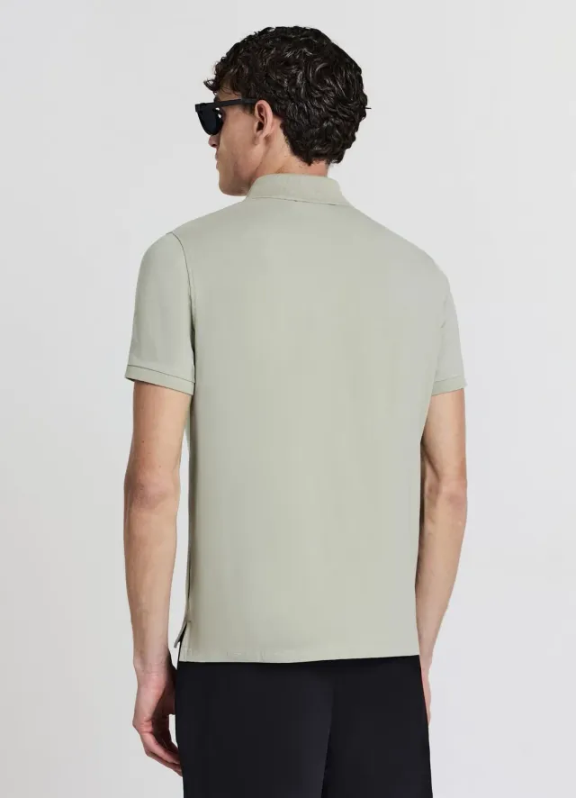 Calliope Polo half zip homme coton manches courtes