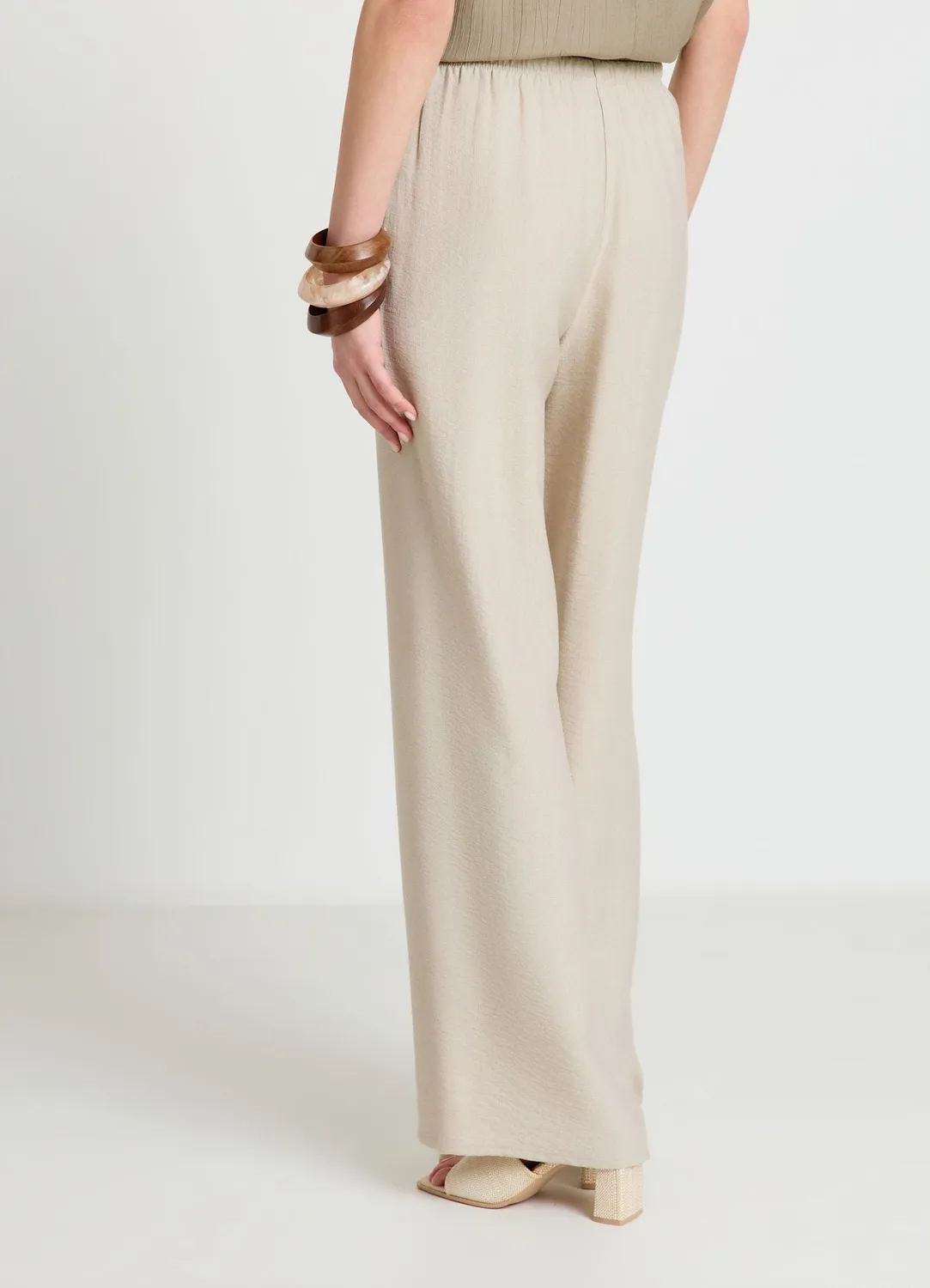 Calliope pantalon palazzo à coulisse femme coupe fluide