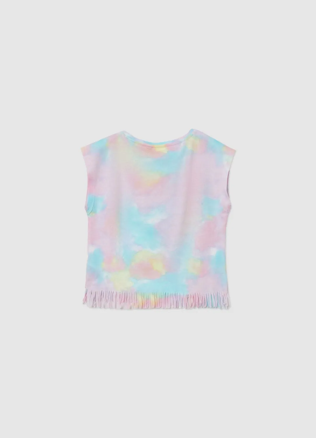 Calliope Stitch T-shirt fille coton franges