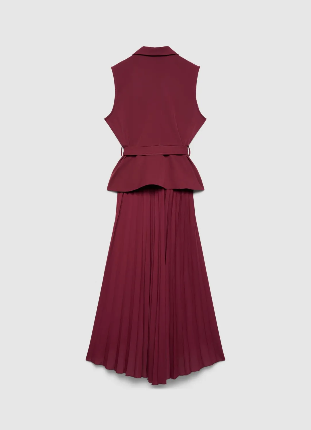 Calliope robe gilet plissée femme ceinture