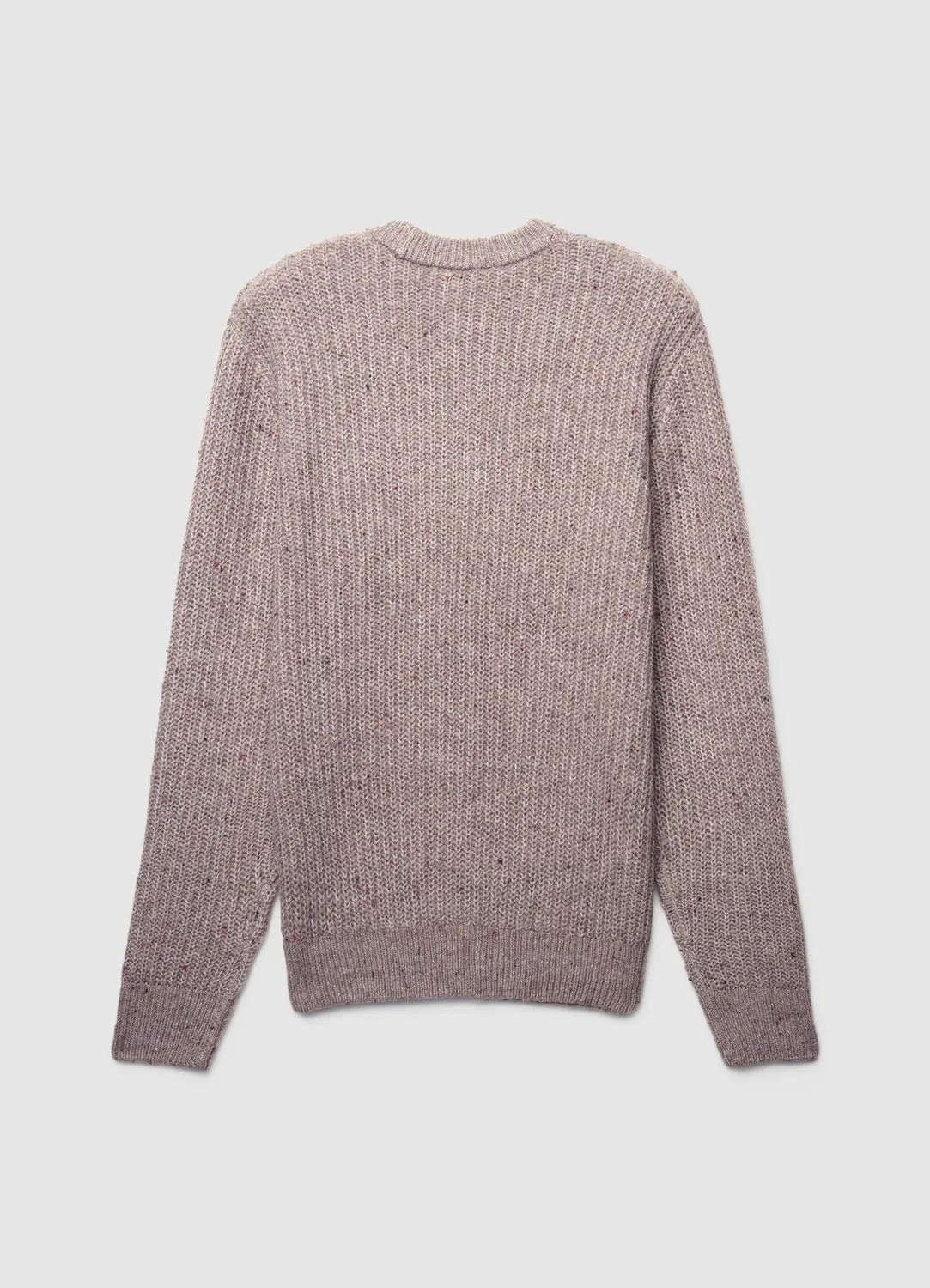 Calliope pull homme col rond côtelé uni manches longues