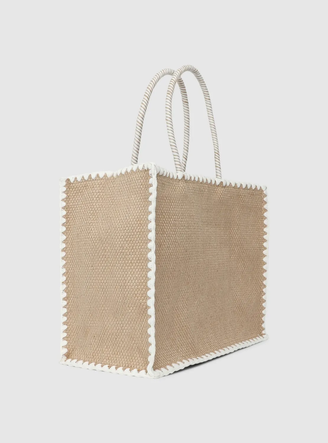 Calliope shopper sac jute brodé taille unique