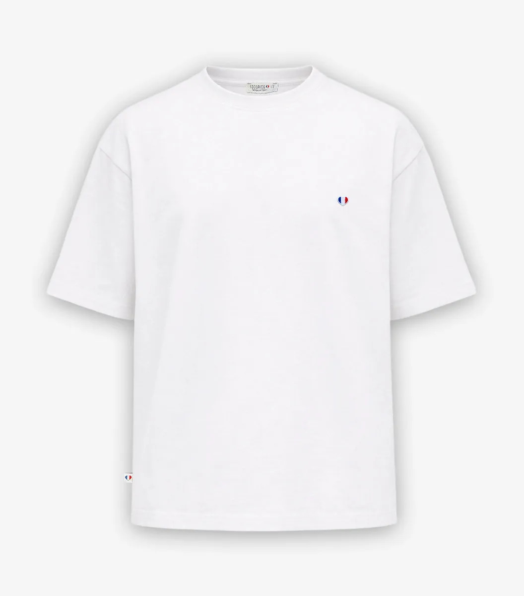 Cocorico Iconique t-shirt oversize homme blanc coton