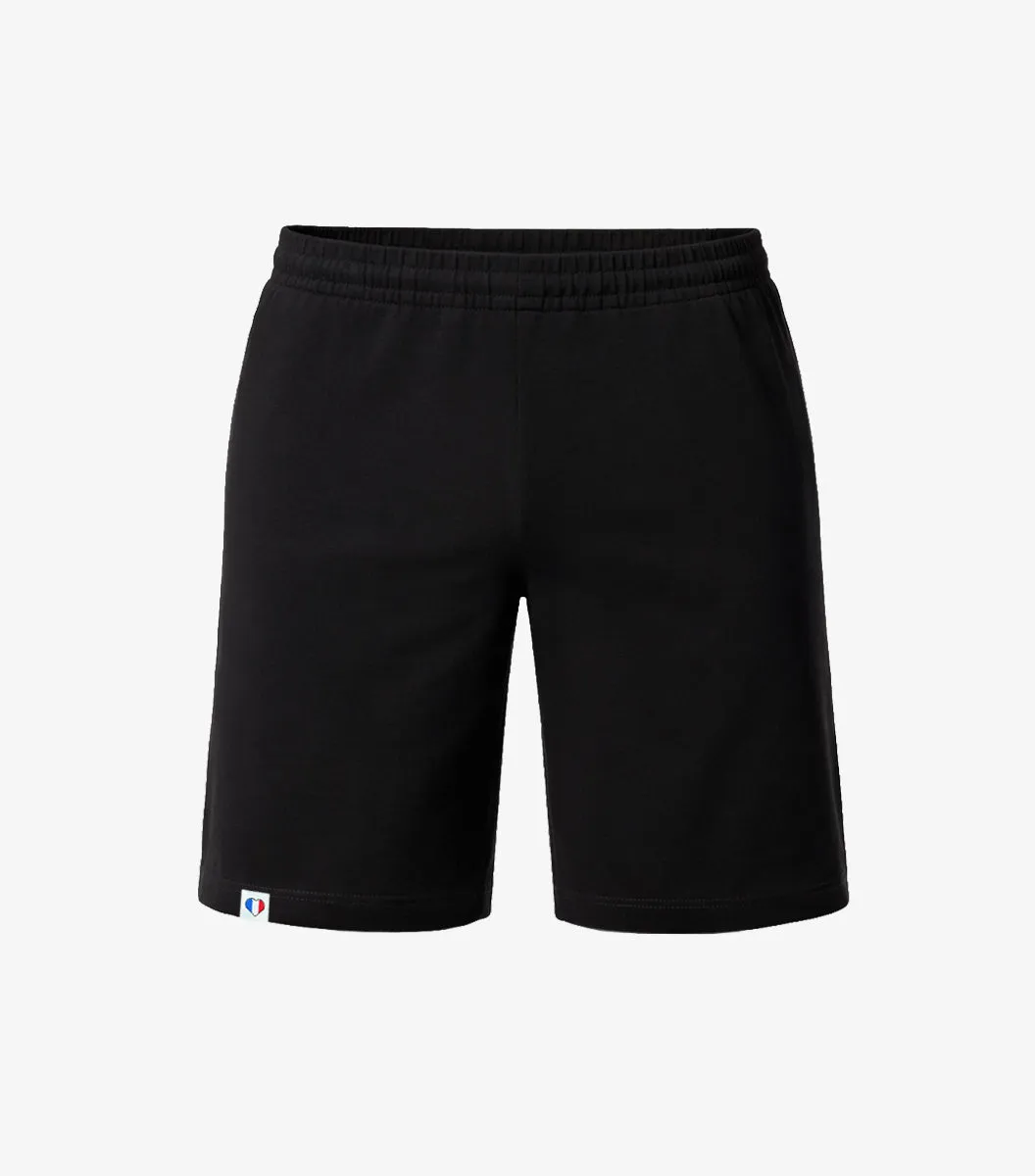 Cocorico Intemporel short pyjama homme Noir coton
