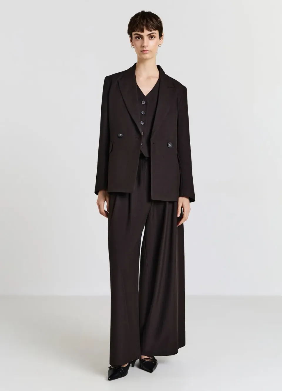 Calliope veste femme double-boutonnage chevrons