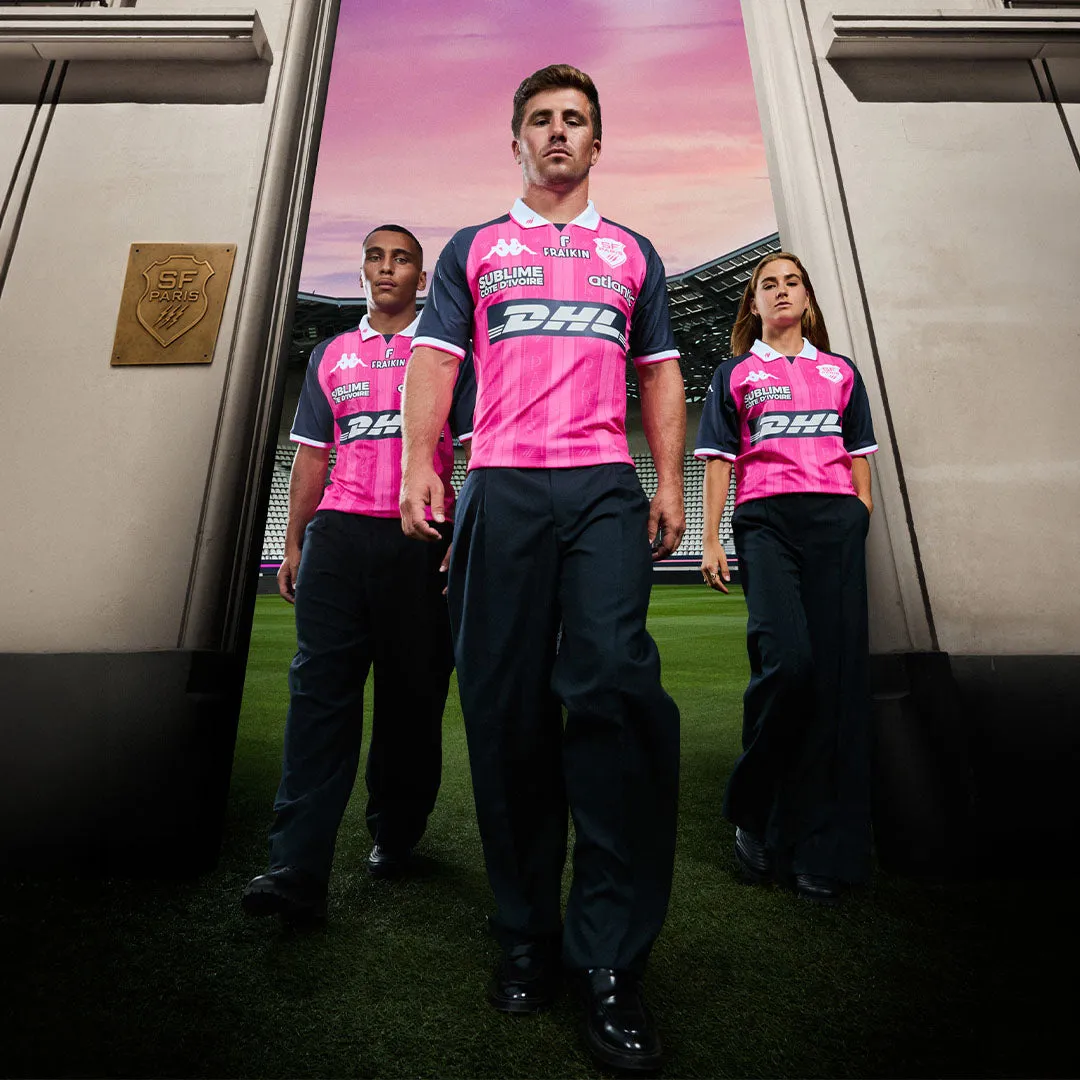 Robe di Kappa Kombat Pro Home Stade Français Paris 26/27 maillot rose