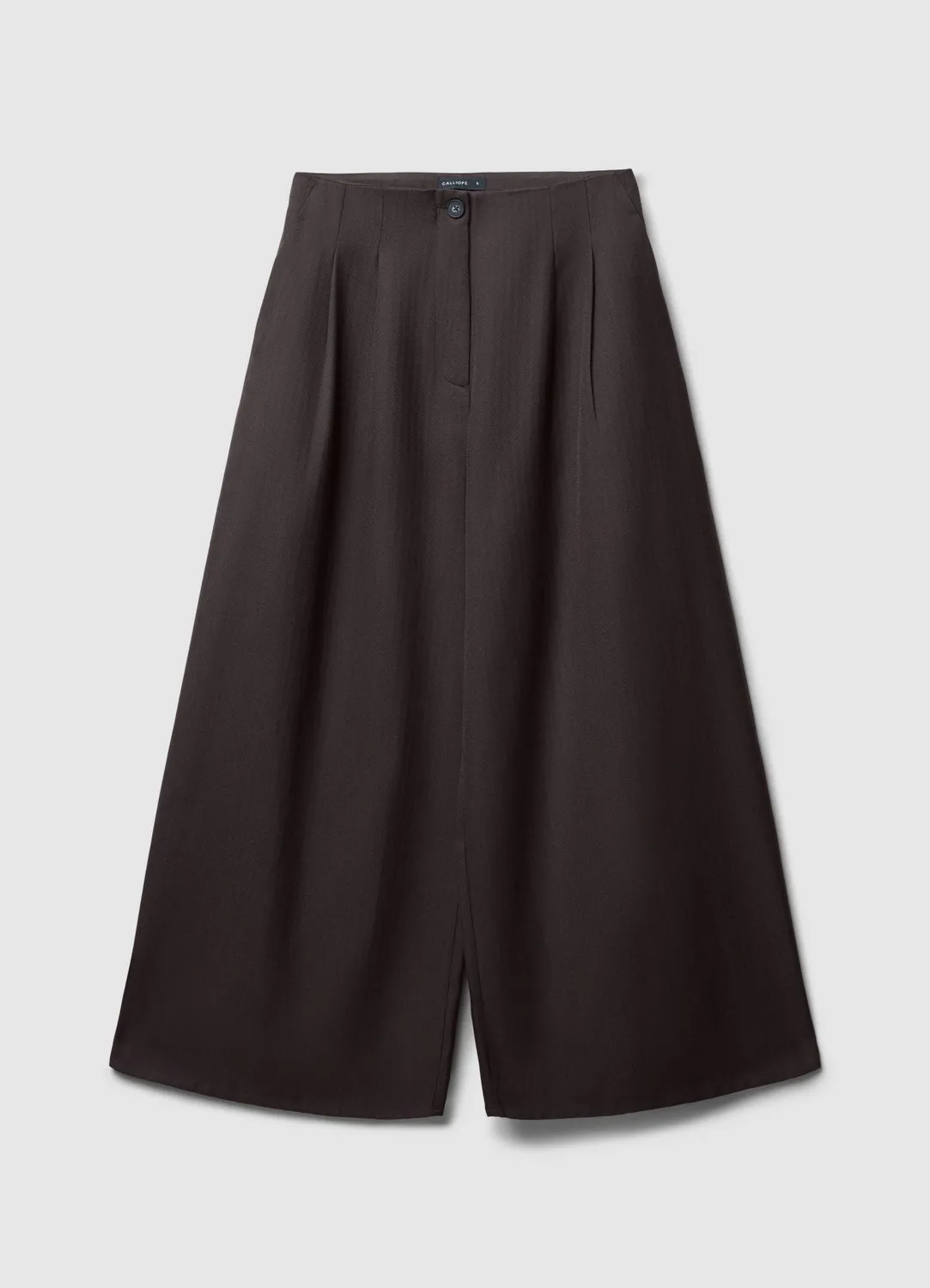 Calliope pantalon crop large chevron femme bureau
