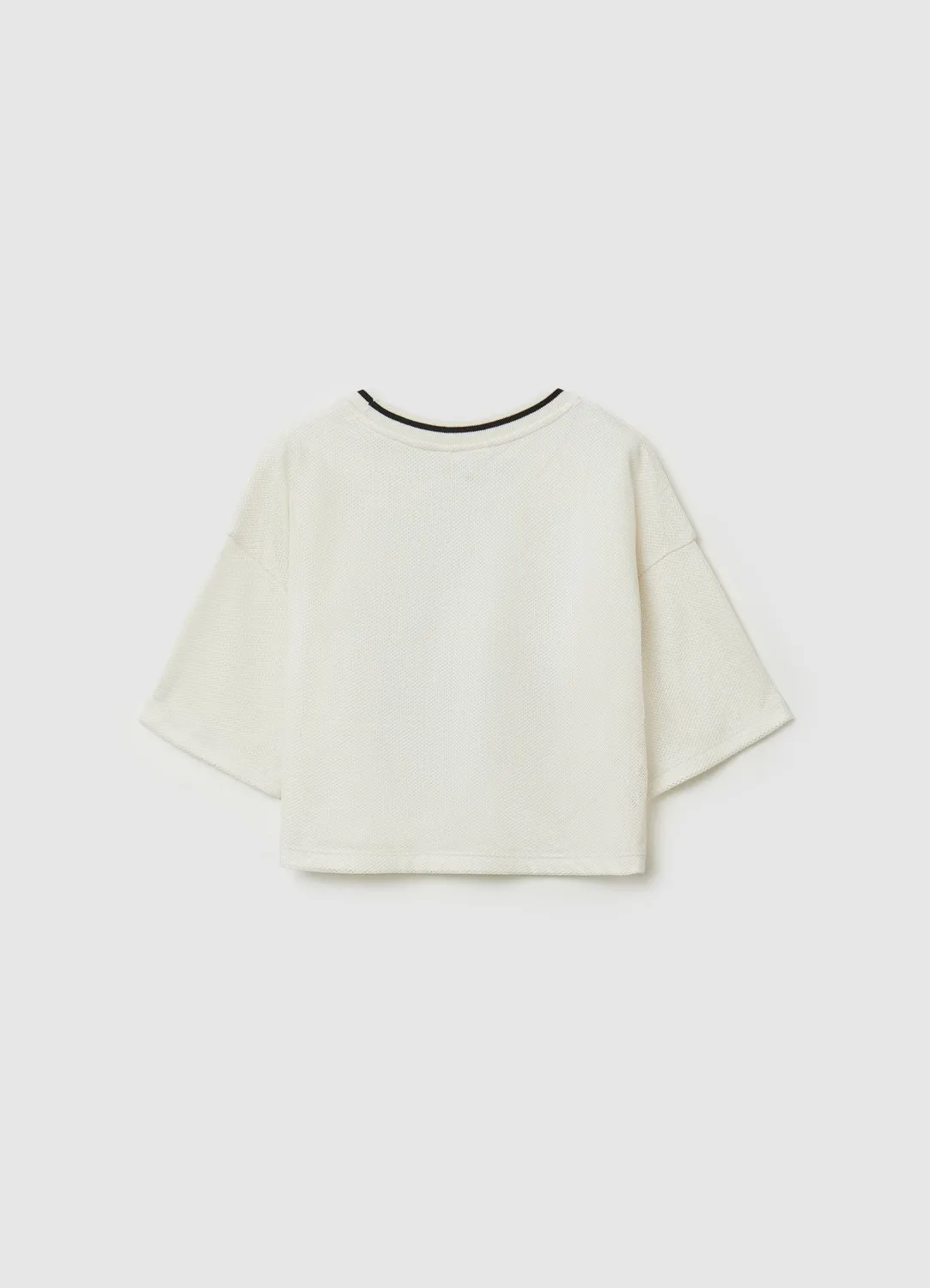 Calliope t-shirt crop fille numéro coupe douce
