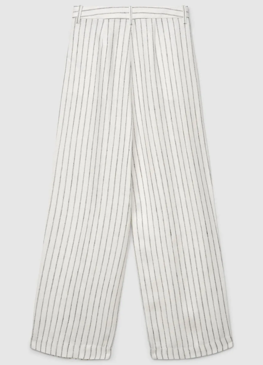 Calliope pantalon palazzo femme rayé en lin taille S