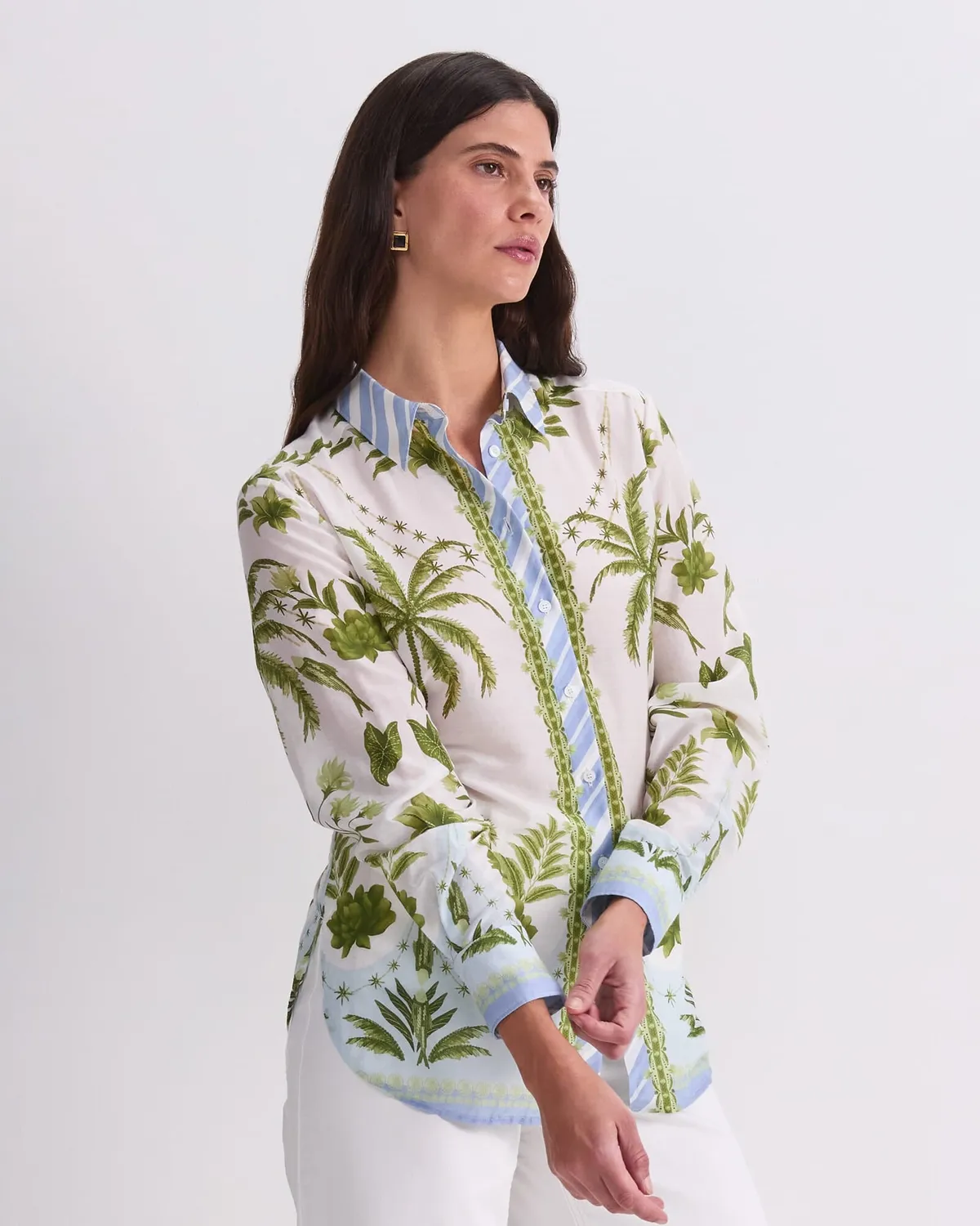 Sportscraft Hampton chemise coton soie imprimé