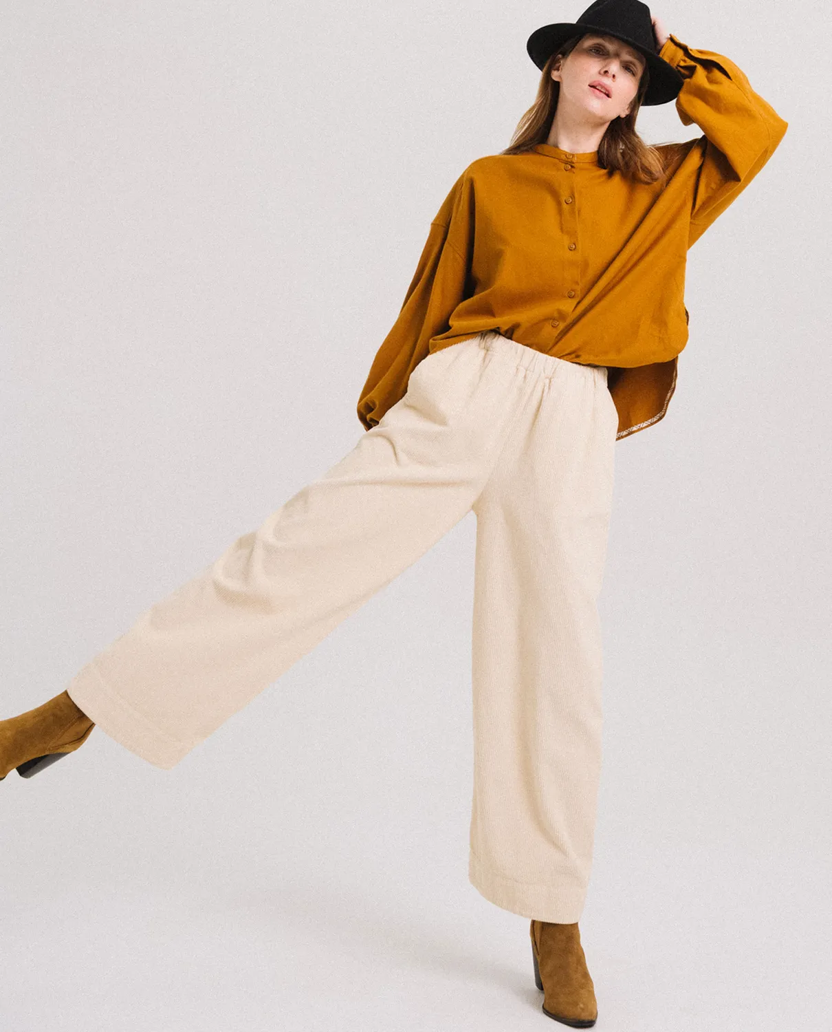 Tinsels Doha blouse courte curry coton