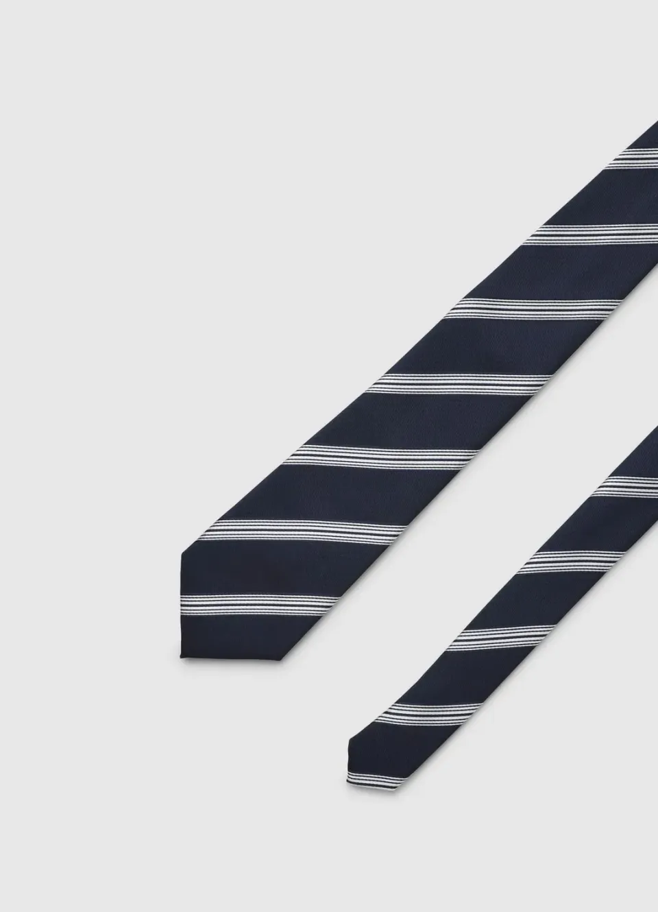 Calliope cravate homme rayures diagonales fine