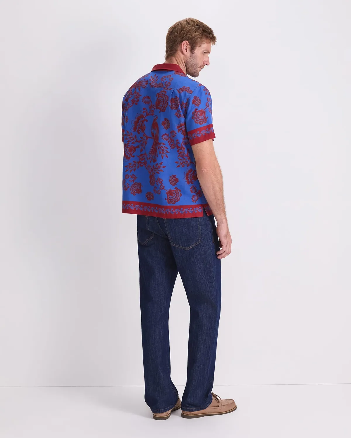 Sportscraft Mulga chemisette lin imprimé homme