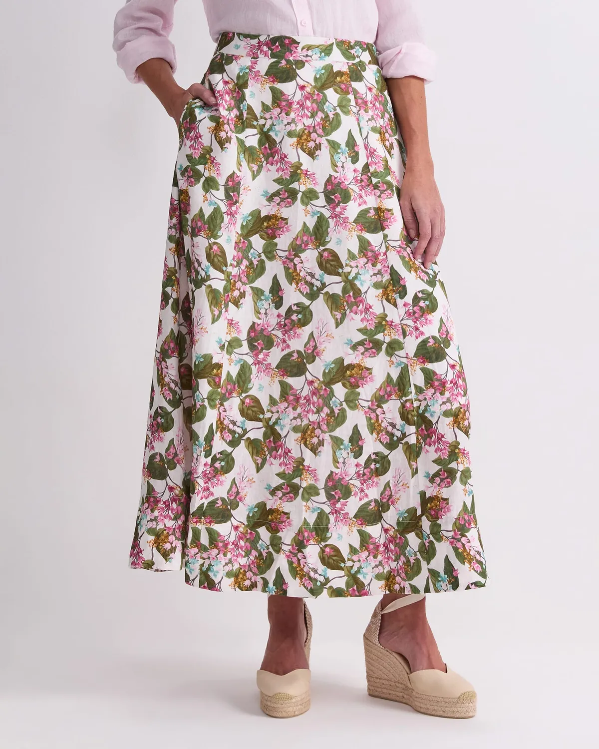 Sportscraft Osterley jupe midi lin Liberty femme