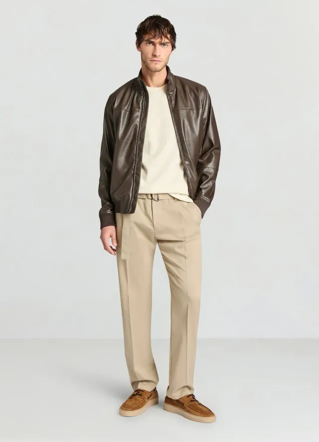 Calliope pantalon droit ceinture tissu homme cheville