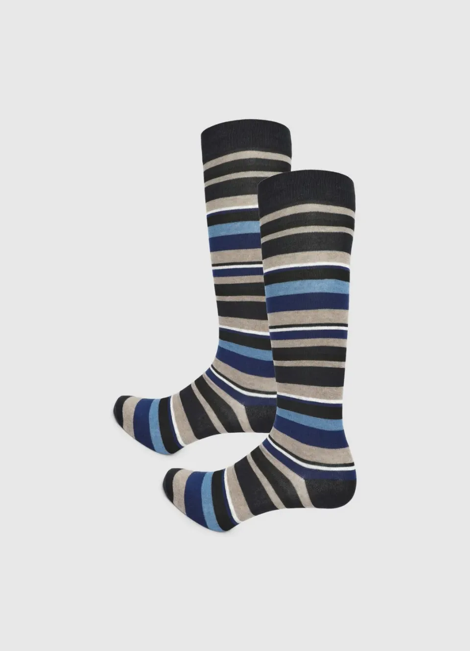 Calliope chaussettes hautes rayures multicolore homme