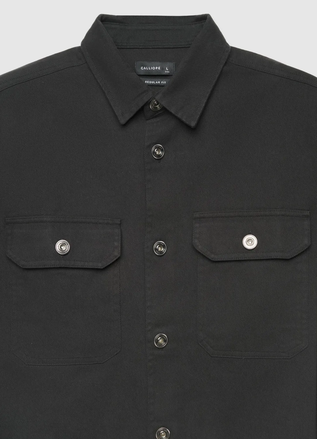 Calliope chemise worker unie à poches homme