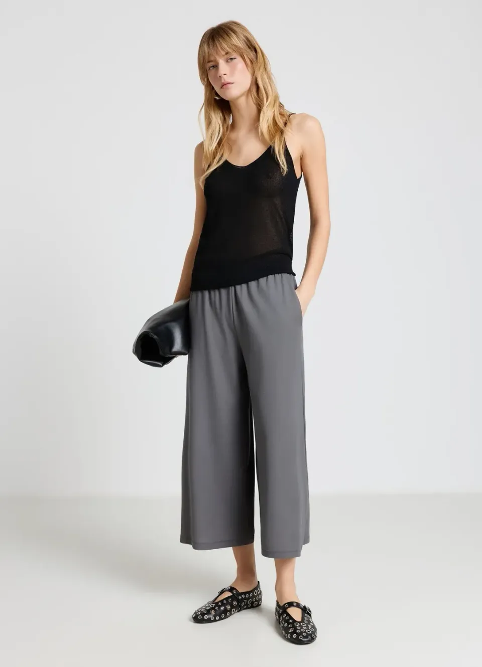 Calliope pantalon jogging crop femme taille haute
