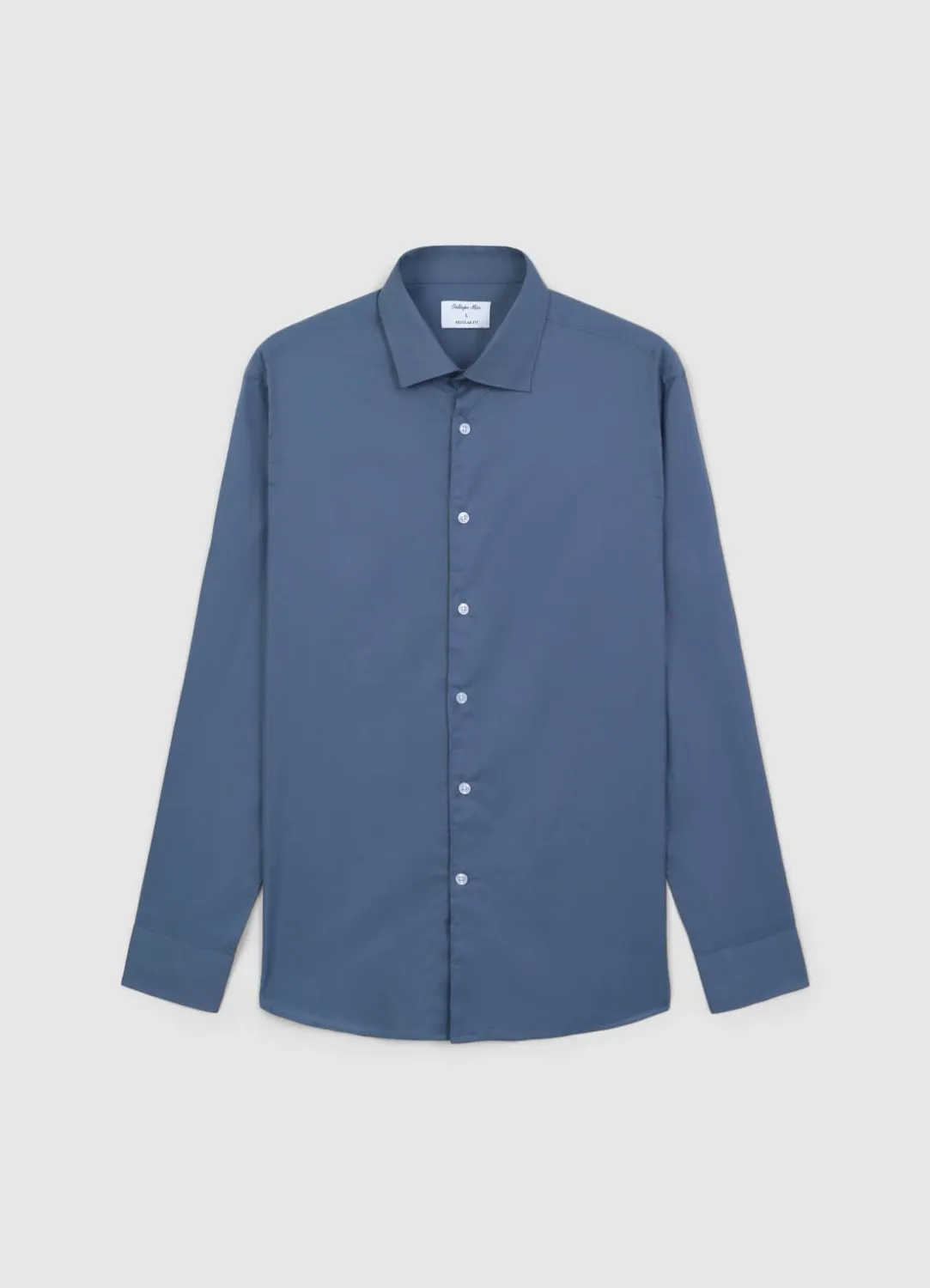 Calliope chemise homme coton manches longues unie