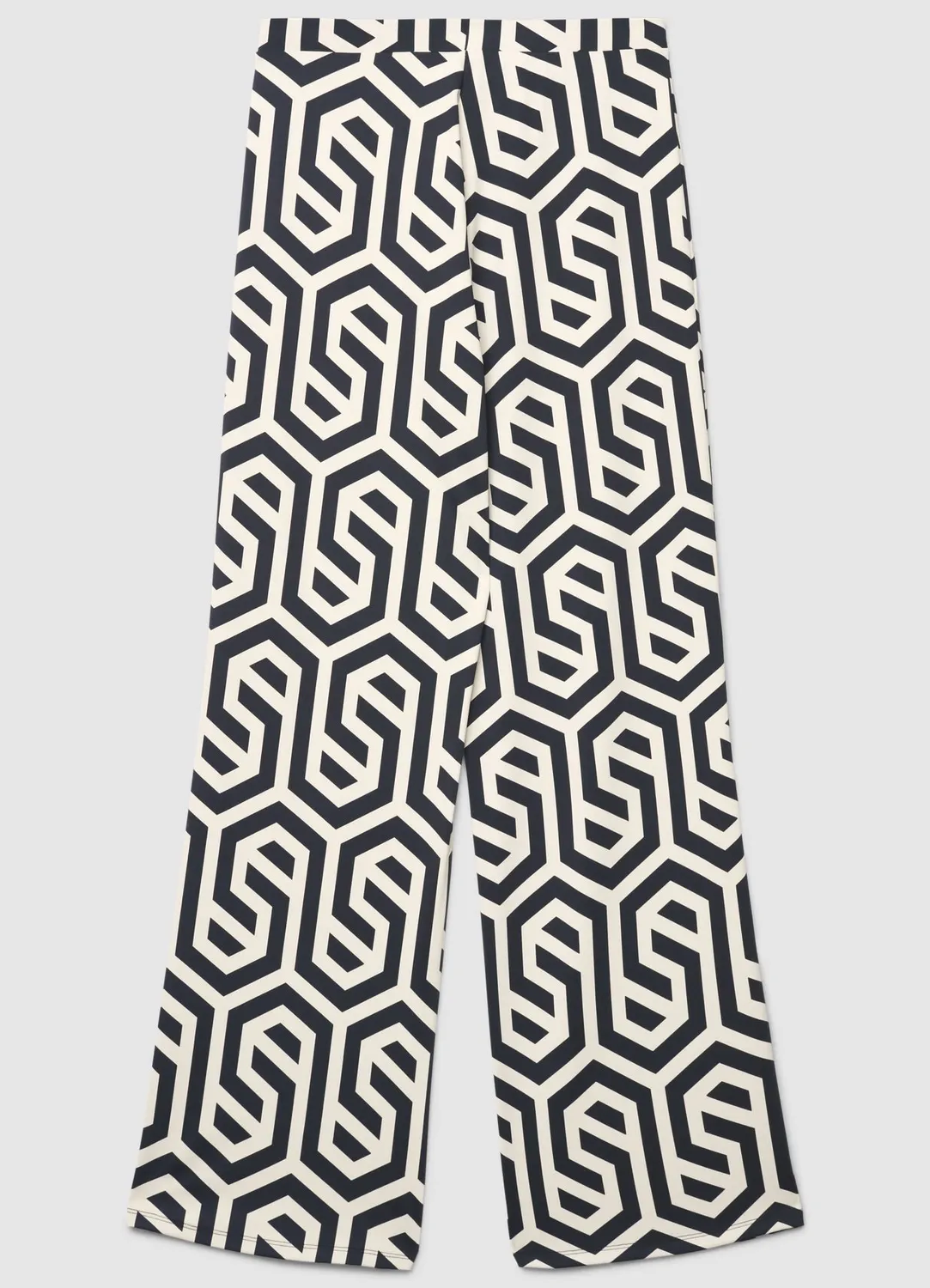 Calliope Pantalon palazzo femme imprimé géométrique