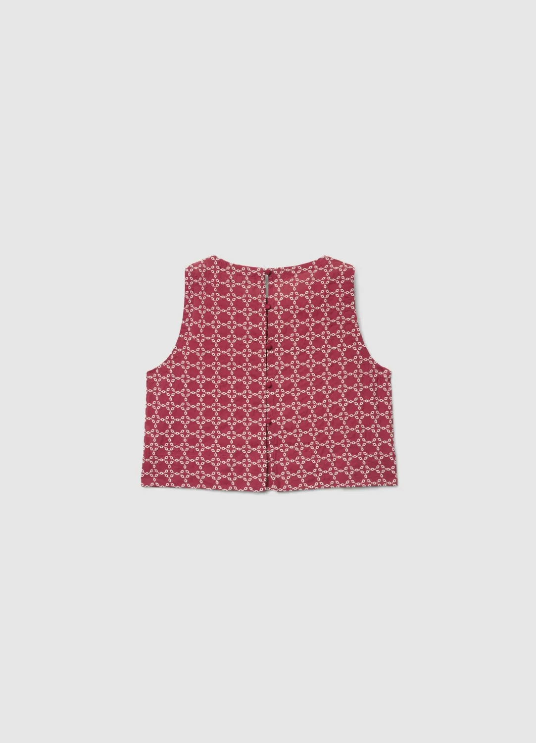 Calliope top broderie anglaise femme sans manches