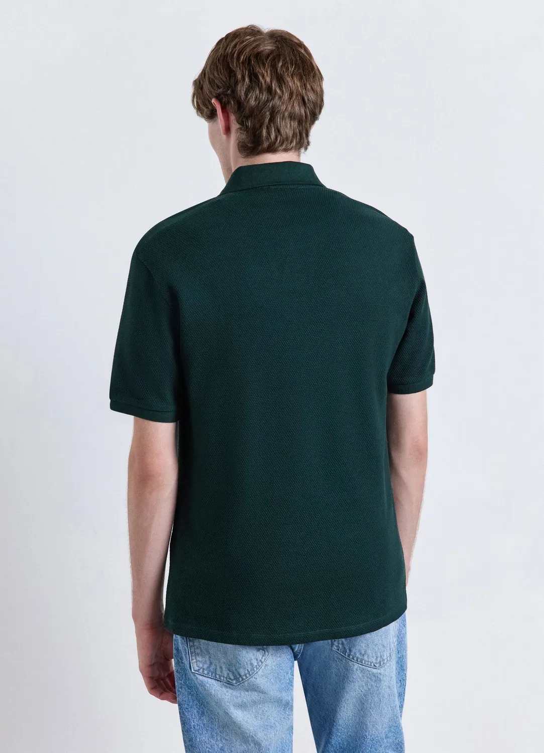 Calliope t-shirt polo homme col V sans boutons