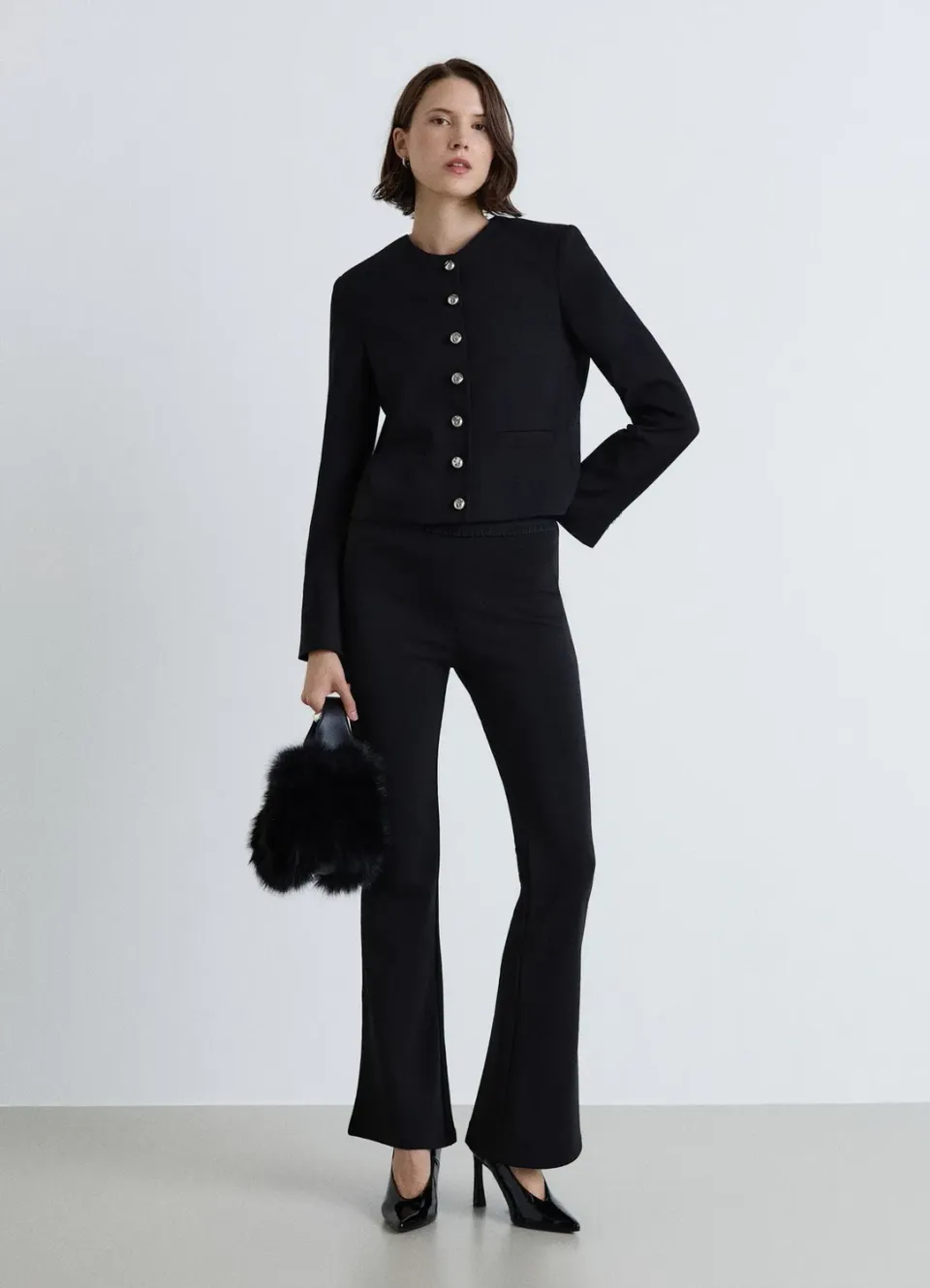 Calliope Évasé legging femme taille haute élastique