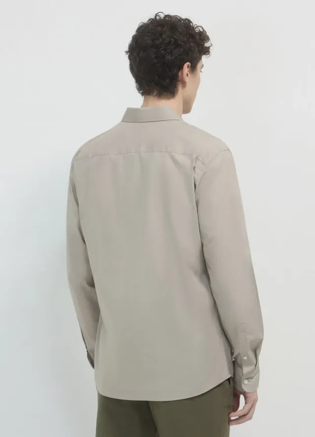 Calliope chemise homme coton manches longues à poches