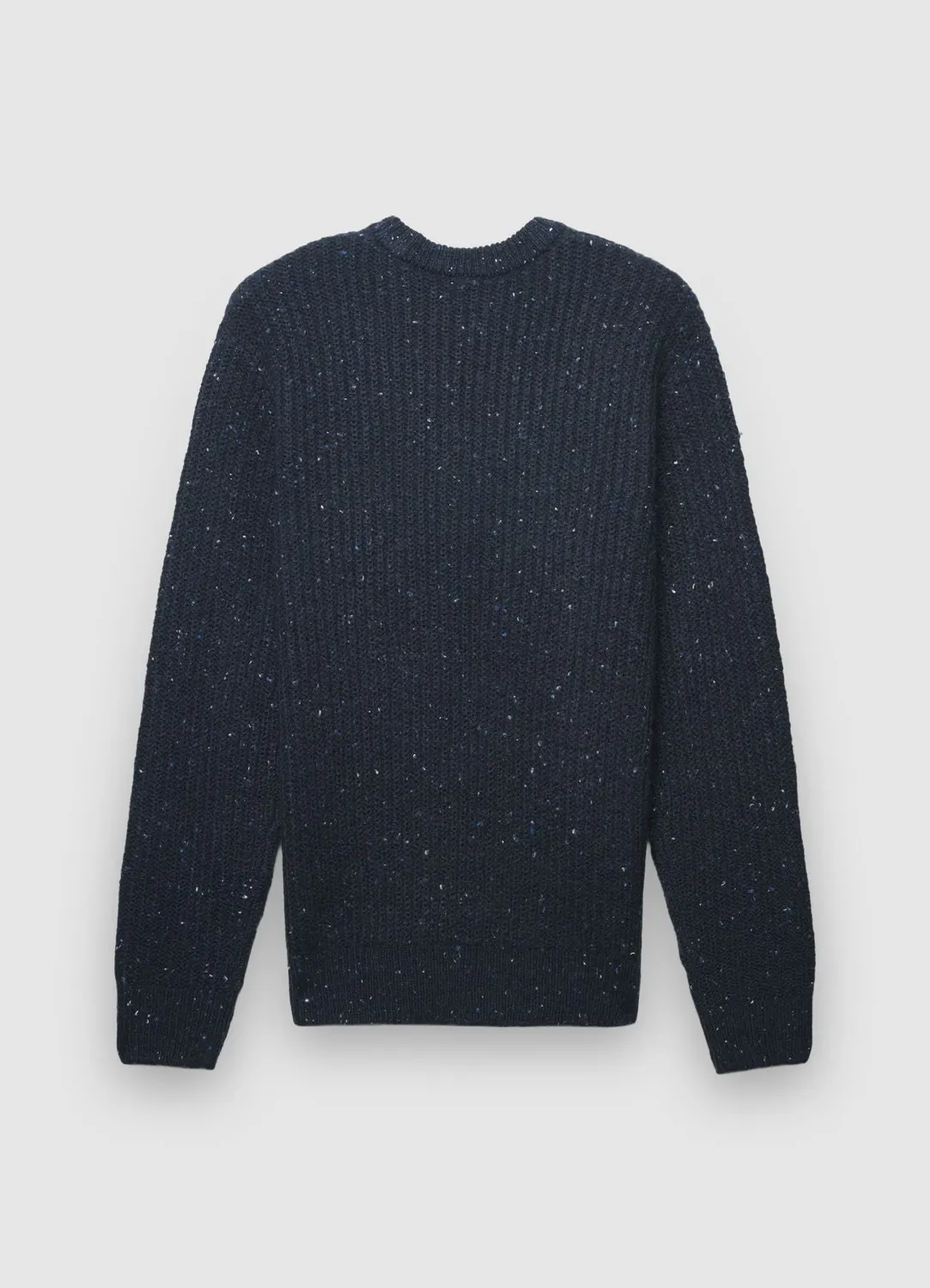 Calliope Pull côtelé homme col rond uni