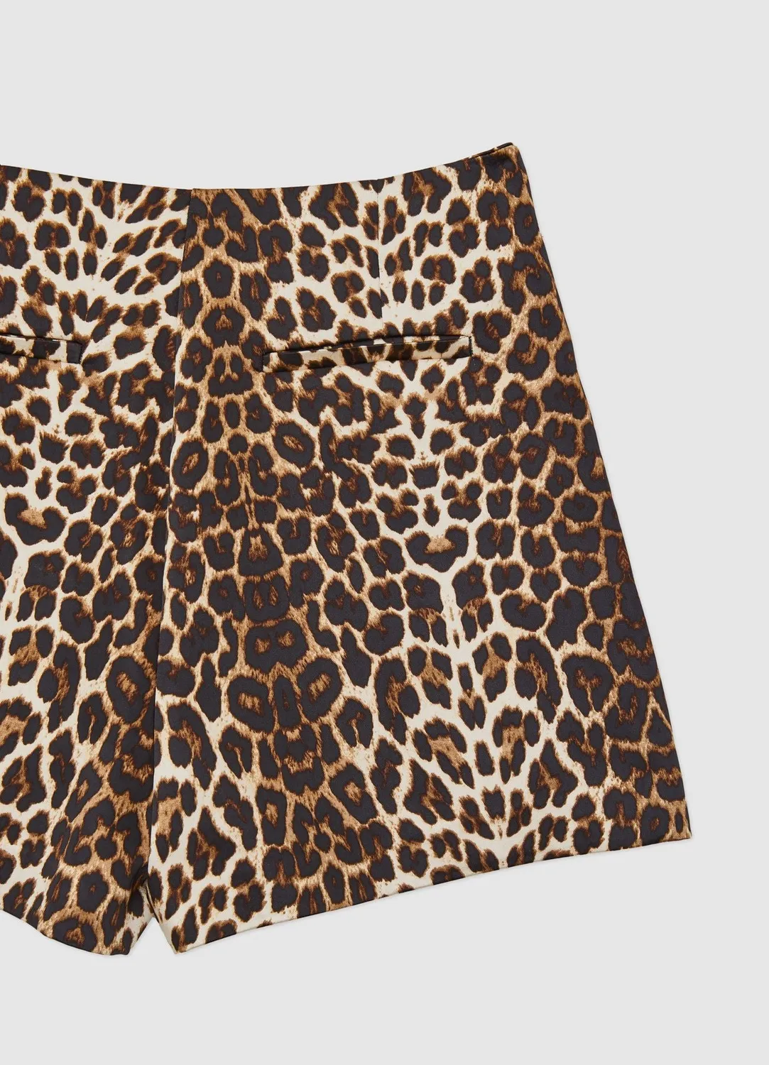Calliope Animalier Jupe-short femme satiné
