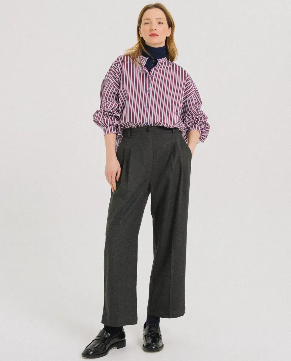 Tinsels Pepa pantalon 7/8 anthracite flanelle