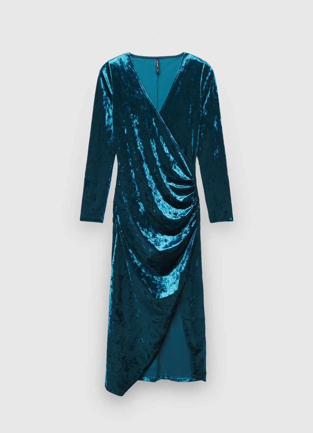 Calliope Robe Longue Croisée Femme Chenille Brillante